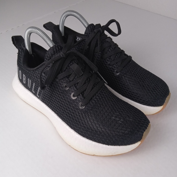 NOBULL Drive Mesh Shoes Womens Size 7.5 Black Workout Training Running Comfort - Picture 1 of 9